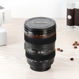 SLR Camera Lens  Plastic Coffee Tea MUG 400ML With Lid