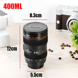 SLR Camera Lens  Plastic Coffee Tea MUG 400ML With Lid