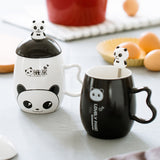 350ml Cartoon lovely panda mug with lid