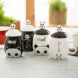 350ml Cartoon lovely panda mug with lid