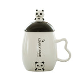 350ml Cartoon lovely panda mug with lid